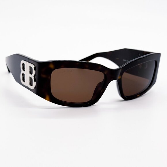 NEW BALENCIAGA BB0360S 002 SUNGLASSES UNISEX TORTOISE RECTANGULAR BALENCIAGA main image 7